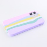 Hülle iPhone 11 - Soft Touch multicolors rosa - Violett