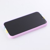 Hülle iPhone 11 - Soft Touch multicolors rosa - Violett