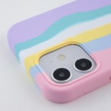 Hülle iPhone 11 - Soft Touch multicolors rosa - Violett