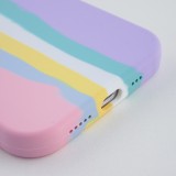 Hülle iPhone 11 - Soft Touch multicolors rosa - Violett