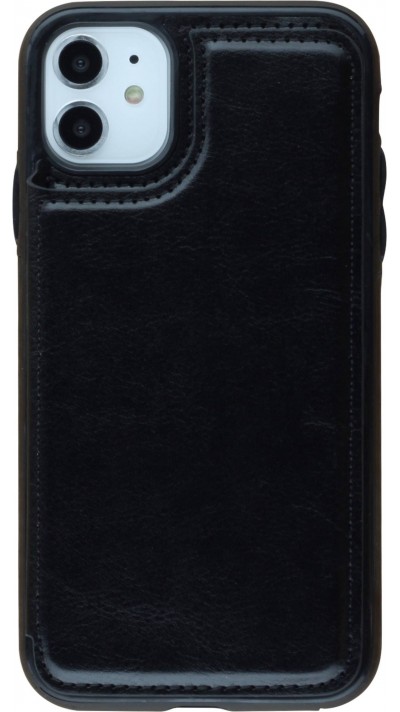 Hülle iPhone 11 - Wallet Premium Cards - Schwarz