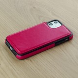 Hülle iPhone 11 - Wallet Premium Cards - Dunkelrosa