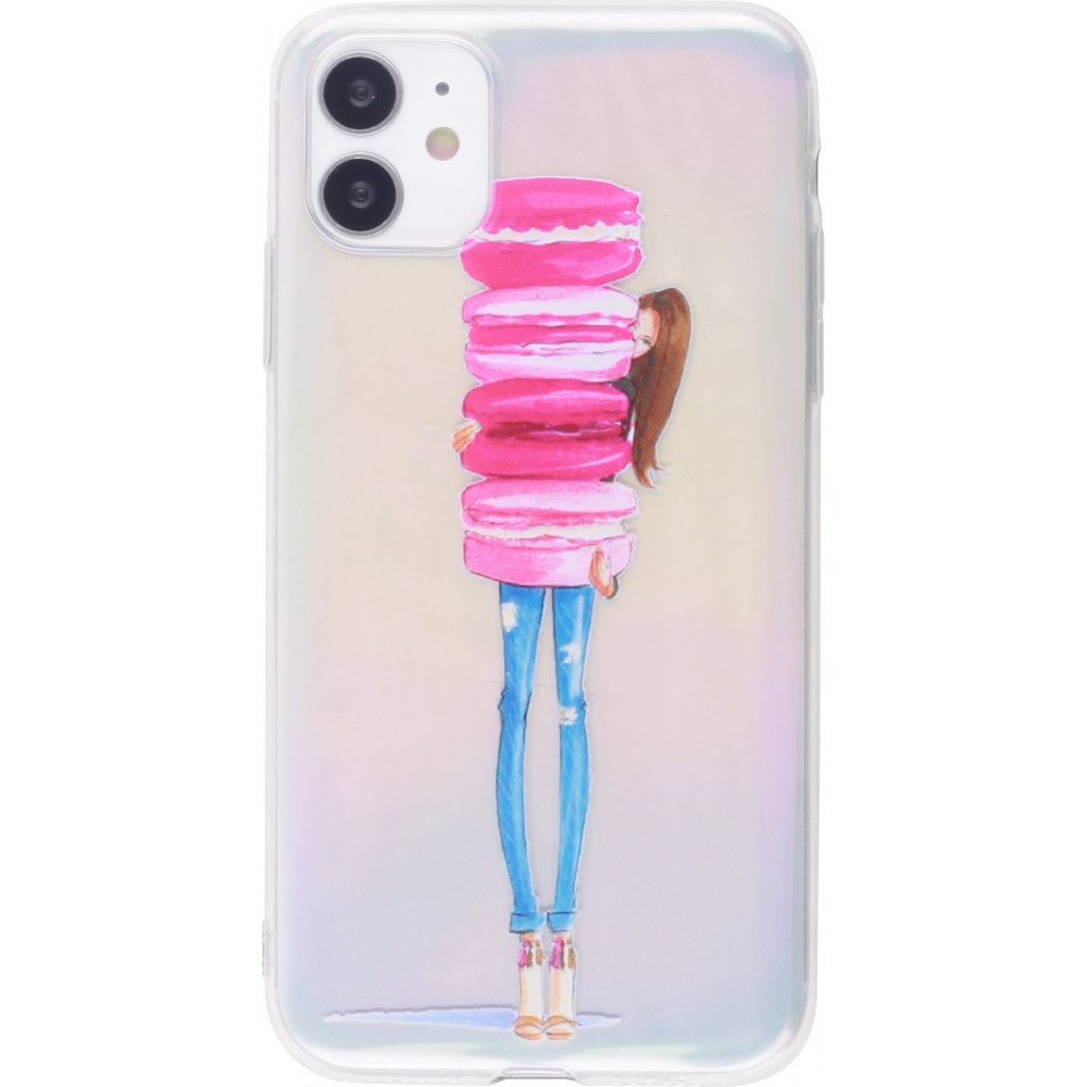 Coque iPhone 12 / 12 Pro - Woman macaron