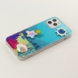Coque iPhone 12 / 12 Pro - 3D Océan barre blanc et étoile de mer