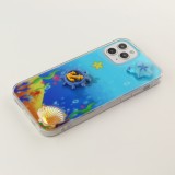 Coque iPhone 12 / 12 Pro - 3D Océan barre bleu et étoile de mer