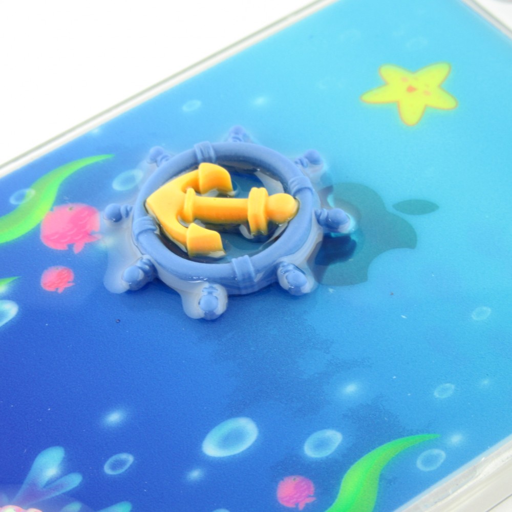 Coque iPhone 12 / 12 Pro - 3D Océan barre bleu et étoile de mer