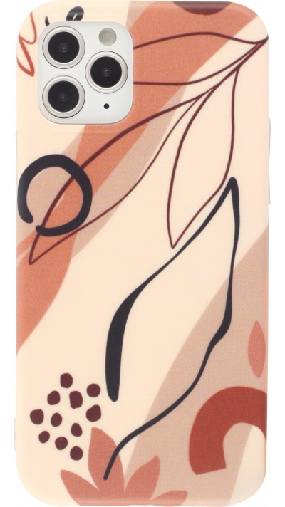 Coque iPhone 12 / 12 Pro - Abstract Art - Rouge