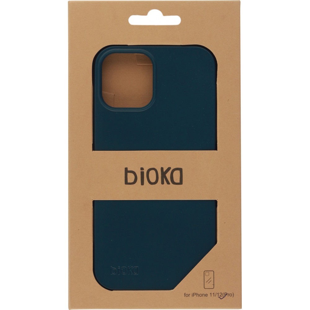 Coque iPhone 12 / 12 Pro - Bioka biodégradable et compostable Eco-Friendly - Bleu