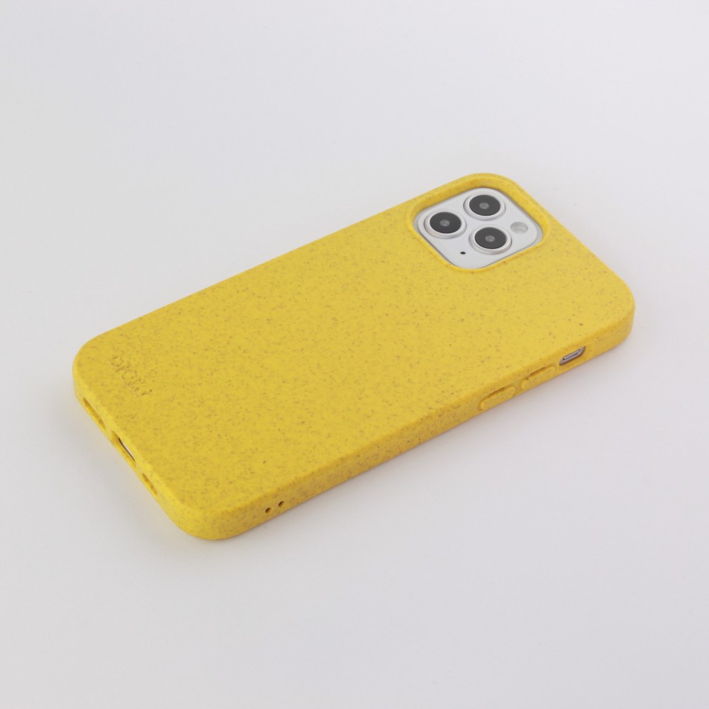 Coque iPhone 12 / 12 Pro - Bioka biodégradable et compostable Eco-Friendly jaune