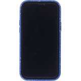 Coque iPhone 12 mini - Bumper 360 Clear Splash paint - Bleu