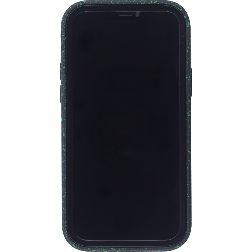 Coque iPhone 12 Pro Max - Bumper 360 Clear Splash paint - Noir