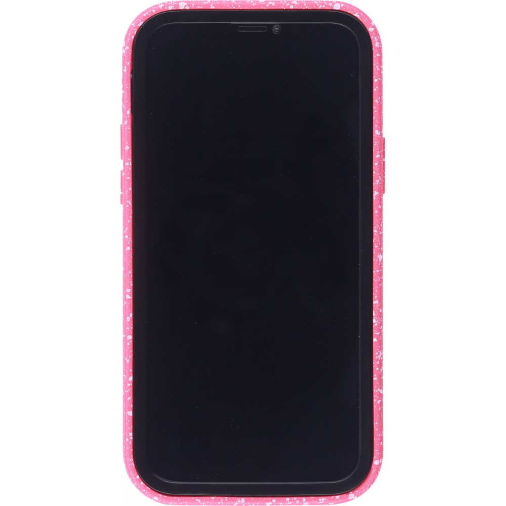 Hülle iPhone 12 / 12 Pro - Bumper 360 Clear Splash Farbe - Rosa