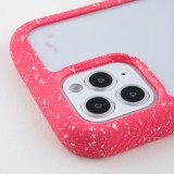 Coque iPhone 12 mini - Bumper 360 Clear Splash paint - Rose