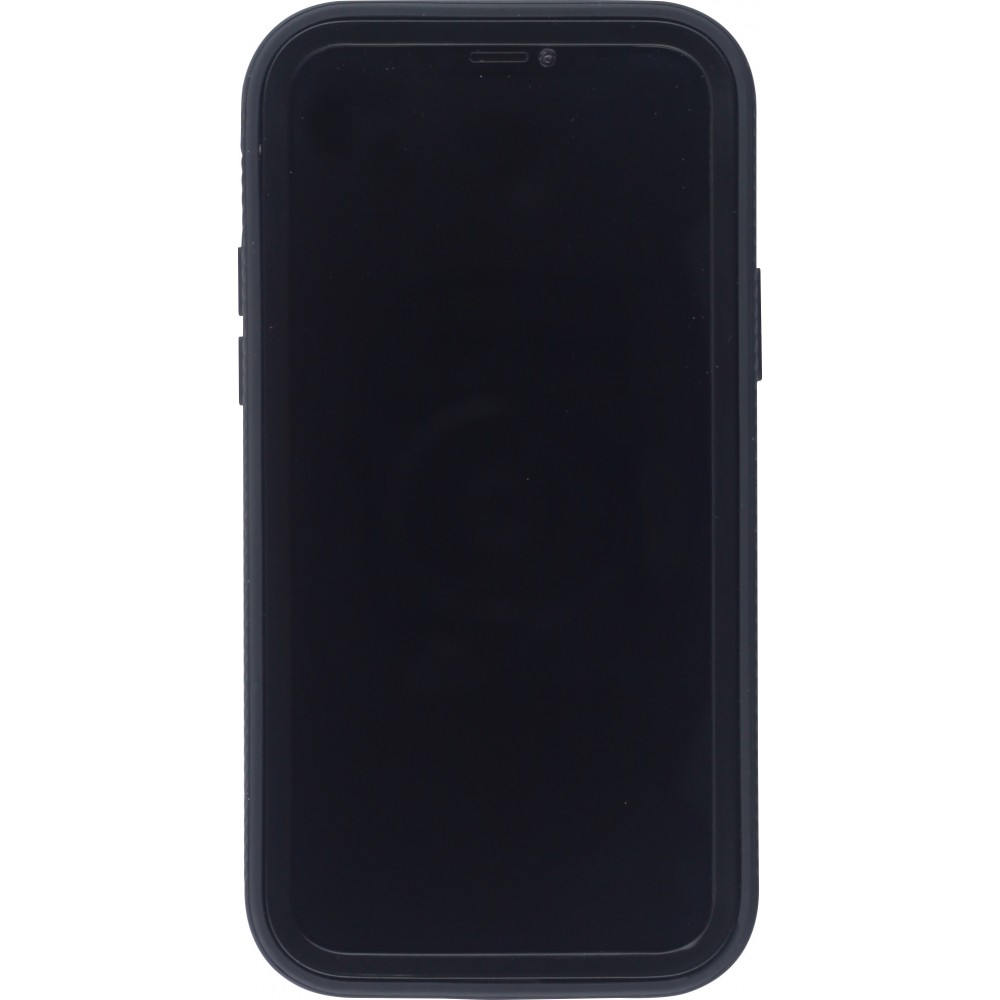 Hülle iPhone 12 / 12 Pro - Bumper 360 Stripe - Schwarz