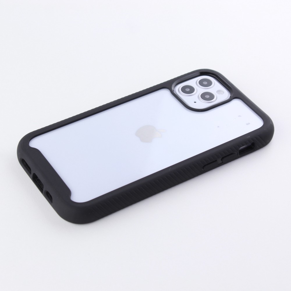 Hülle iPhone 12 / 12 Pro - Bumper 360 Stripe - Schwarz