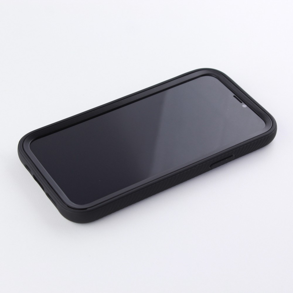 Coque iPhone 12 mini - Bumper 360 Stripe - Noir