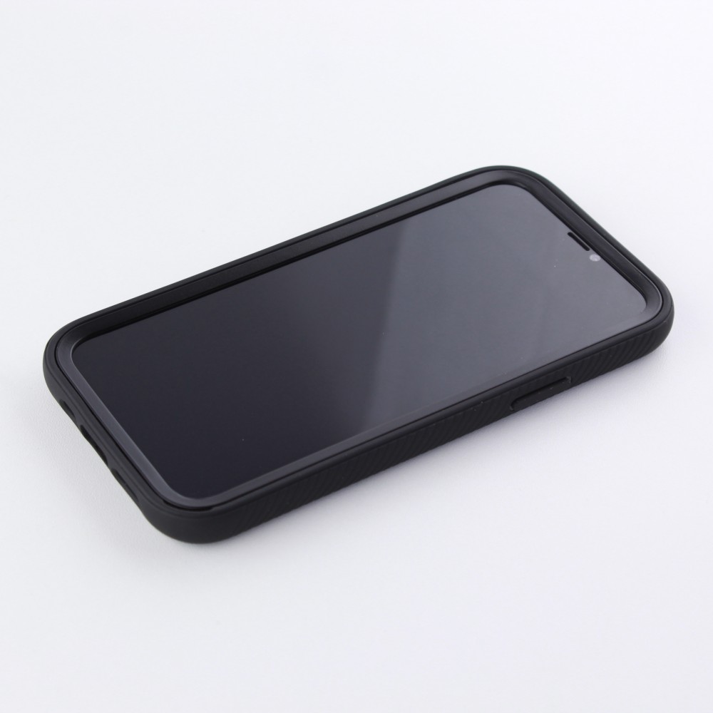 Hülle iPhone 12 mini - Bumper 360 Stripe - Schwarz