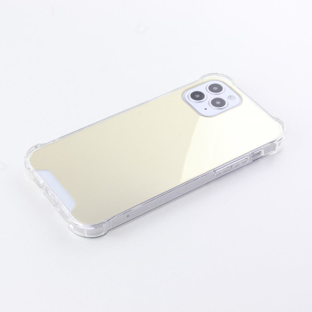 Coque iPhone 12 / 12 Pro - Bumper Miroir - Or