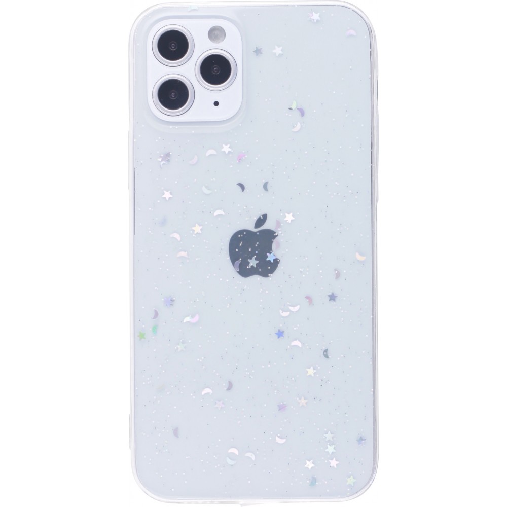 Hülle iPhone 12 / 12 Pro - Klare Blasensterne  - Transparent