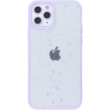 Coque iPhone 12 / 12 Pro - Clear Bubble Stars - Violet