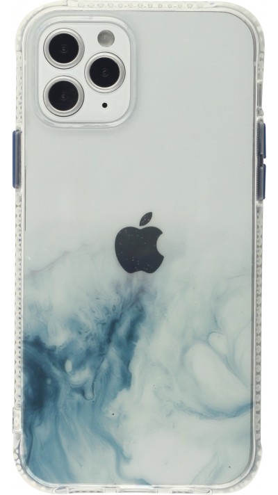 Coque iPhone 13 Pro - Clear Bumper gradient paint - Bleu clair