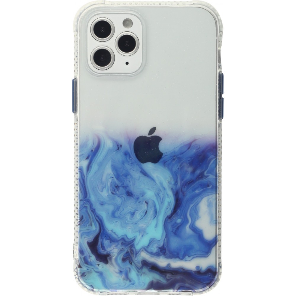 iPhone 13 Pro Case Hülle - Clear Bumper Gradient Farbe dunkelblau