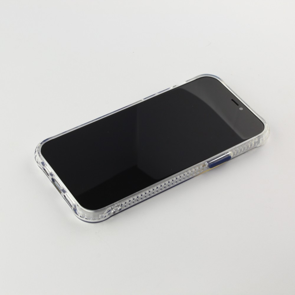 iPhone 13 Pro Case Hülle - Clear Bumper Gradient Farbe dunkelblau