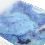 Coque iPhone 12 / 12 Pro - Clear Bumper gradient paint - Bleu foncé