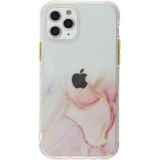 Coque iPhone 13 Pro Max - Clear Bumper gradient paint - Rose