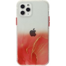 Coque iPhone 12 Pro Max - Clear Bumper gradient paint - Rouge