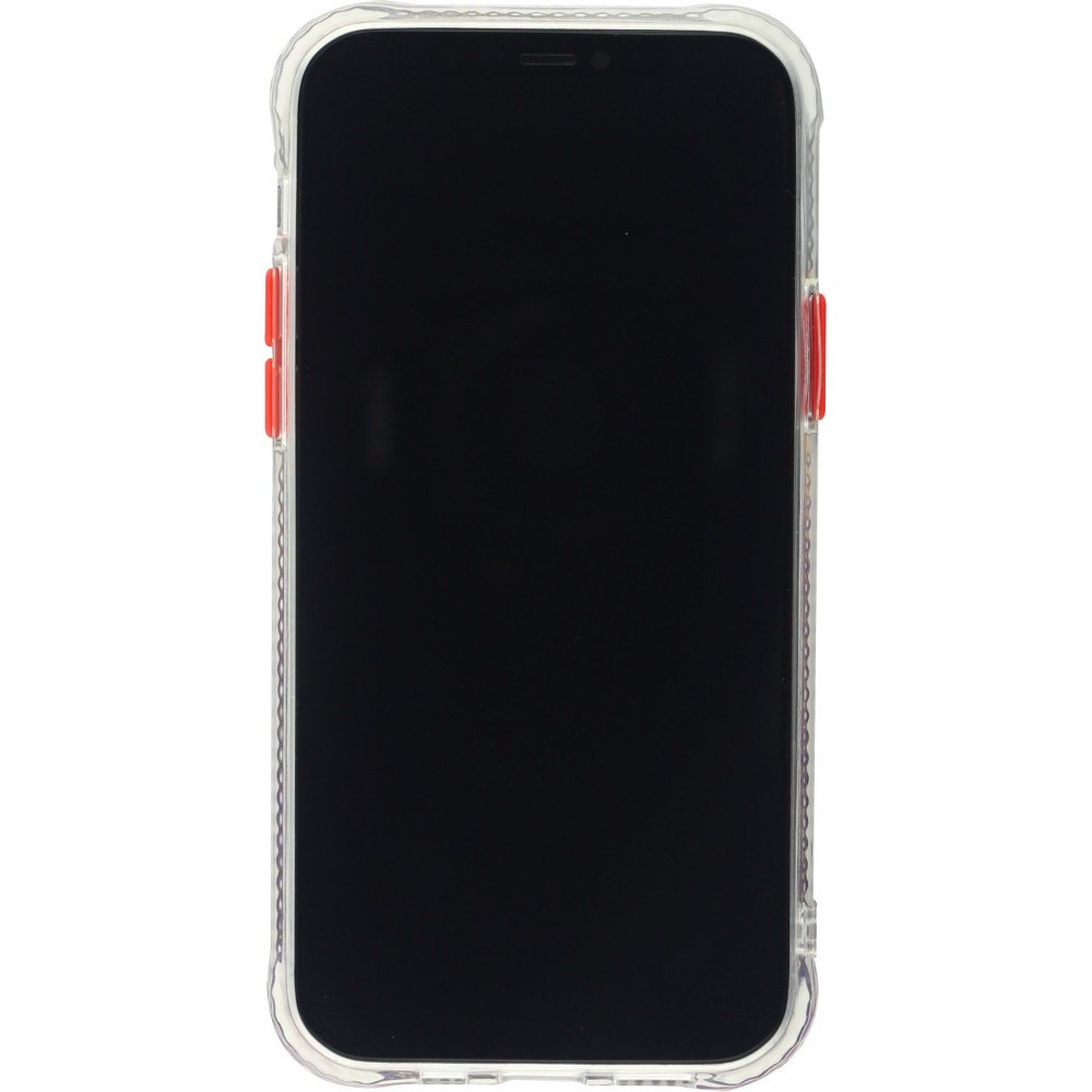iPhone 13 Pro Case Hülle - Clear Bumper Gradient Farbe - Rot