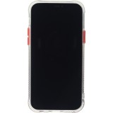 Coque iPhone 12 / 12 Pro - Clear Bumper gradient paint - Rouge