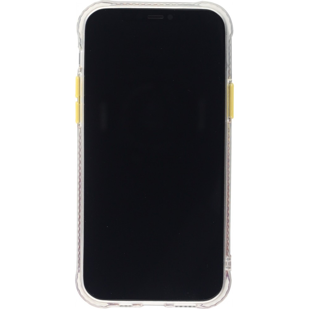 Coque iPhone 12 Pro Max - Clear Bumper gradient paint  - Vert