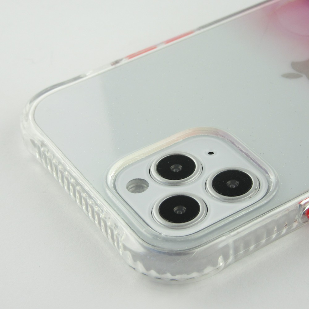 Coque iPhone 13 Pro Max - Clear Bumper gradient paint - Violet