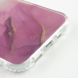 Coque iPhone 12 Pro Max - Clear Bumper gradient paint - Violet
