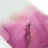 Coque iPhone 12 Pro Max - Clear Bumper gradient paint - Violet