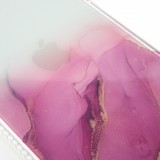 Coque iPhone 13 Pro Max - Clear Bumper gradient paint - Violet