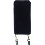 Hülle iPhone 11 - Krokodil mit Riemen  grün