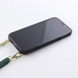 Hülle iPhone 11 - Krokodil mit Riemen  grün