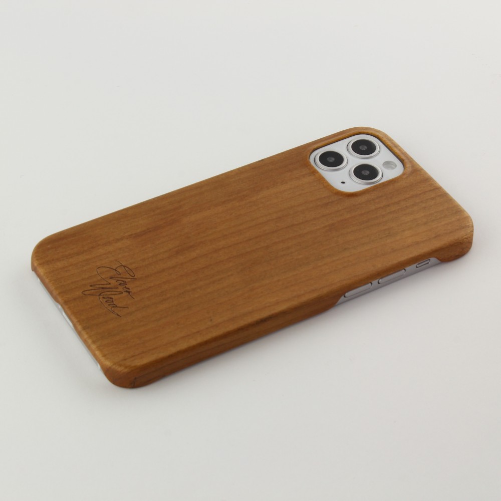 Coque iPhone 12 / 12 Pro - Eleven Wood 100% bois Cherry