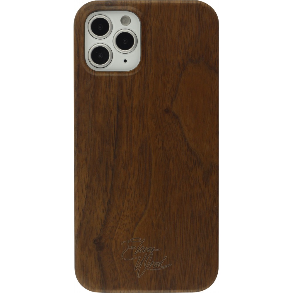 Coque iPhone 12 / 12 Pro - Eleven Wood 100% bois Walnut