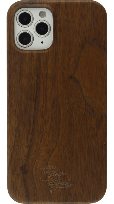 Hülle iPhone 12 / 12 Pro - Eleven Wood 100% Holz Walnut