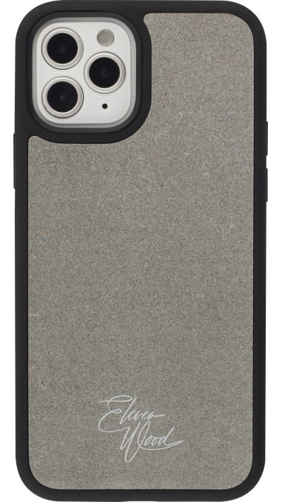 Coque iPhone 12 / 12 Pro - Eleven Wood pierre véritable ciment