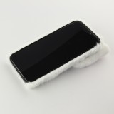 Coque iPhone 12 Pro Max - Fluffy chat peluche - Blanc