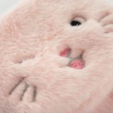 Coque iPhone 12 Pro Max - Fluffy chat peluche - Rose