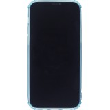 Coque iPhone 12 Pro Max - Gel Bumper Porte-carte - Bleu