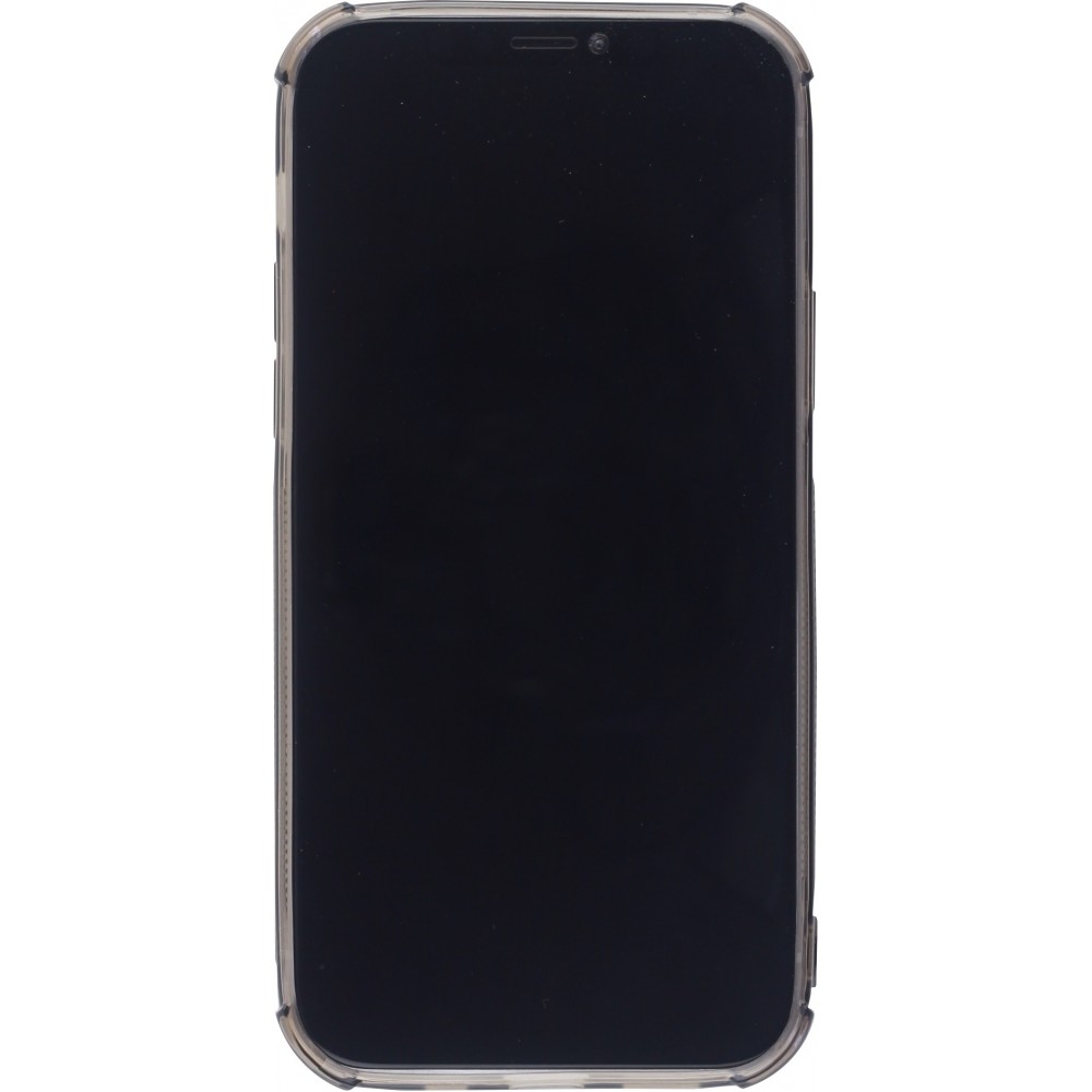 Hülle iPhone 11 - Gummi Bumper Kartenhalter - Schwarz