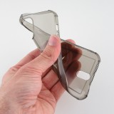 Coque iPhone 12 Pro Max - Gel Bumper Porte-carte - Noir