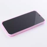 Hülle iPhone 11 - Gummi Bumper Kartenhalter - Rosa