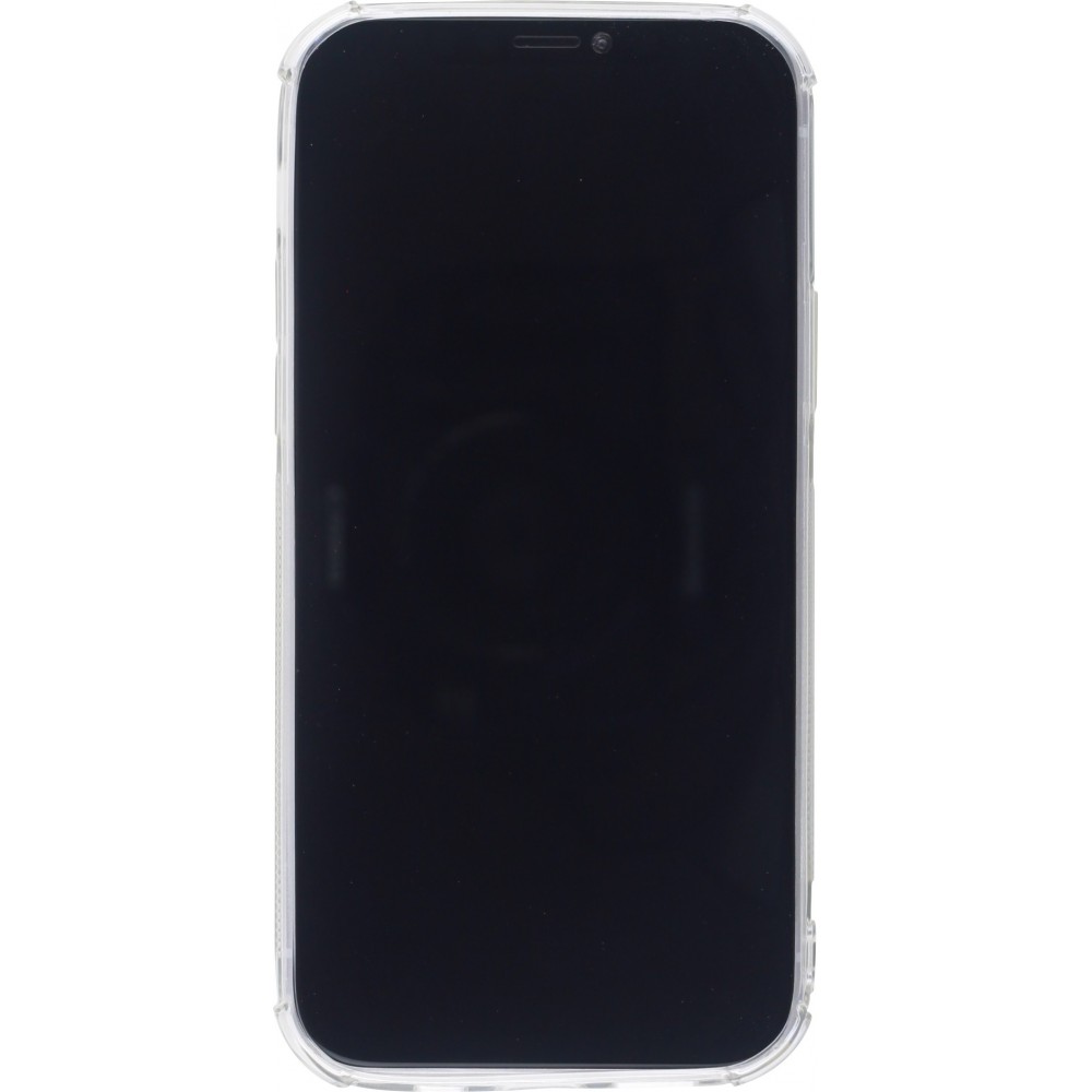 Coque iPhone 12 mini - Gel Bumper Porte-carte - Transparent